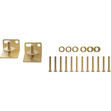 Ekena Millwork Barnfold 4-Door Adapter Kit, Jacob's Gold GB6007M4K4JG